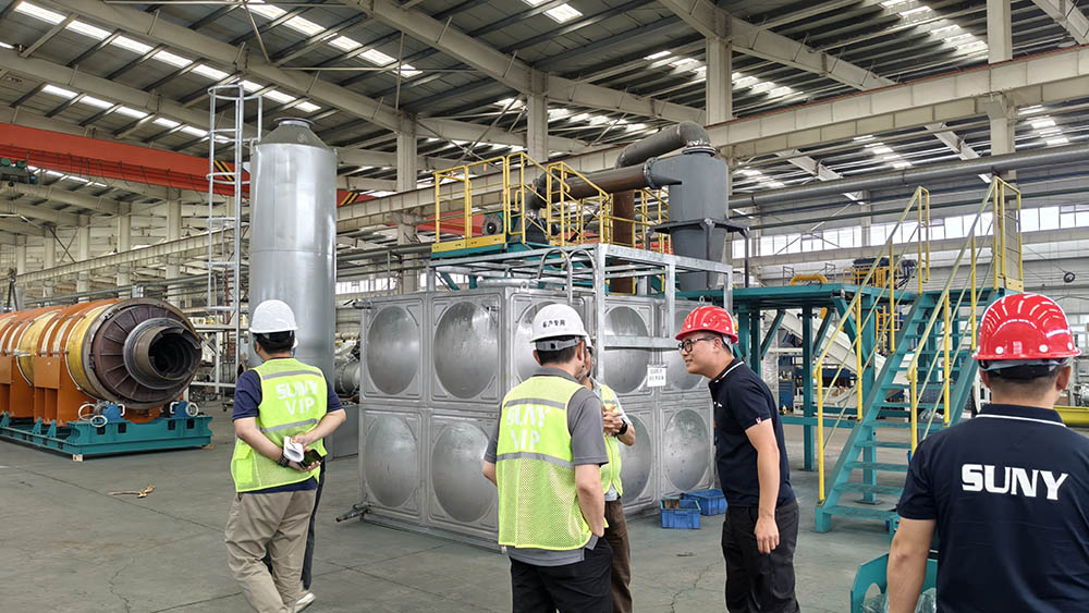 实力获认可！台湾客户实地考察我司锂电池资源化回收装备